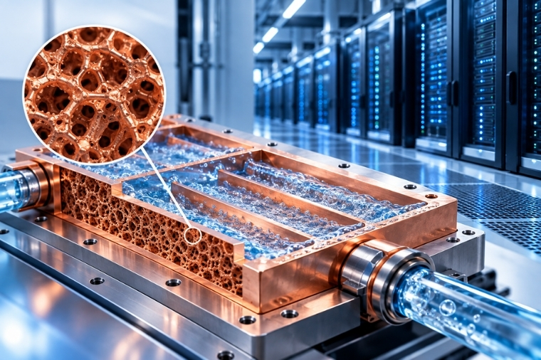 New Copper-Foam Evaporator Developed for Data Center Cooling