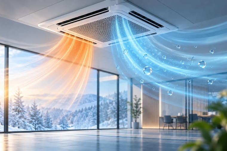 New System Developed to Combine Heat Pump Heating with Humidity Control